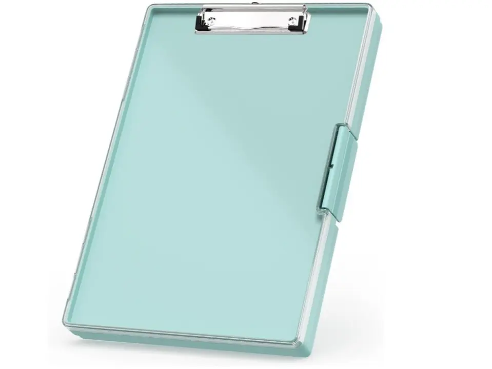 Clipboard with Storage Folder Side Opening Heavy Duty Dual Compartment for Work, Office & School Supplies