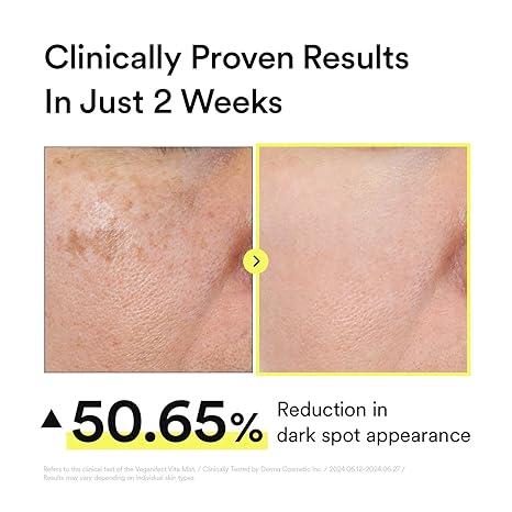 VEGANIFECT Vitamin C Glow Mist for Radiant Skin, Hydrating Serum Mist with Niacinamide & Glutathione, Korean Vegan Skincare, 3.38 Fl Oz