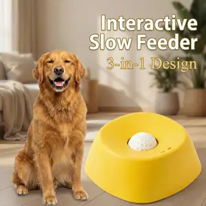 XIXI Spin-to-Eat Dog Slow Feeder | Interactive Liquid Treat Dispenser & Lick Bowl | Anti-Spill Enrichment for Anxiety & Bloat Relief