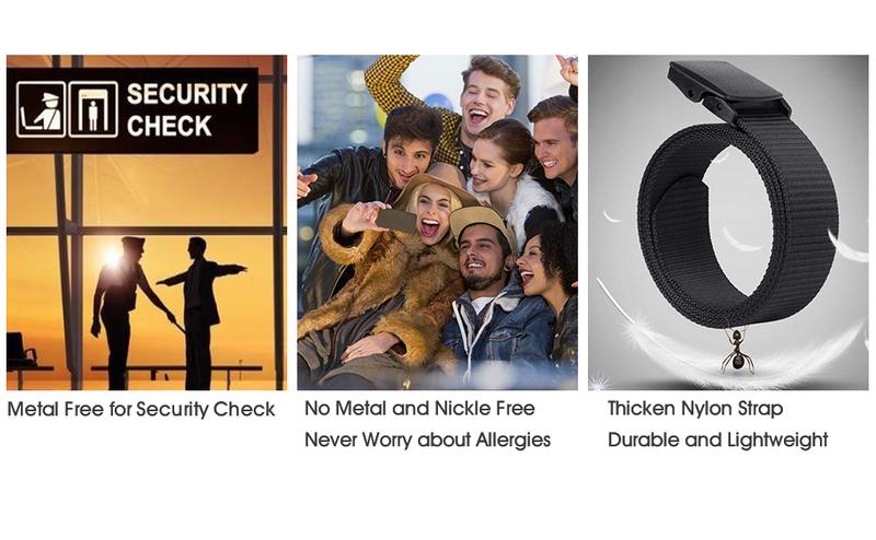 JASGOOD Mens Reversible Nylon-2 In 1 Belt, Ratchet Belt ,Web Casual Belt for Jeans Pants Men Golf Belt