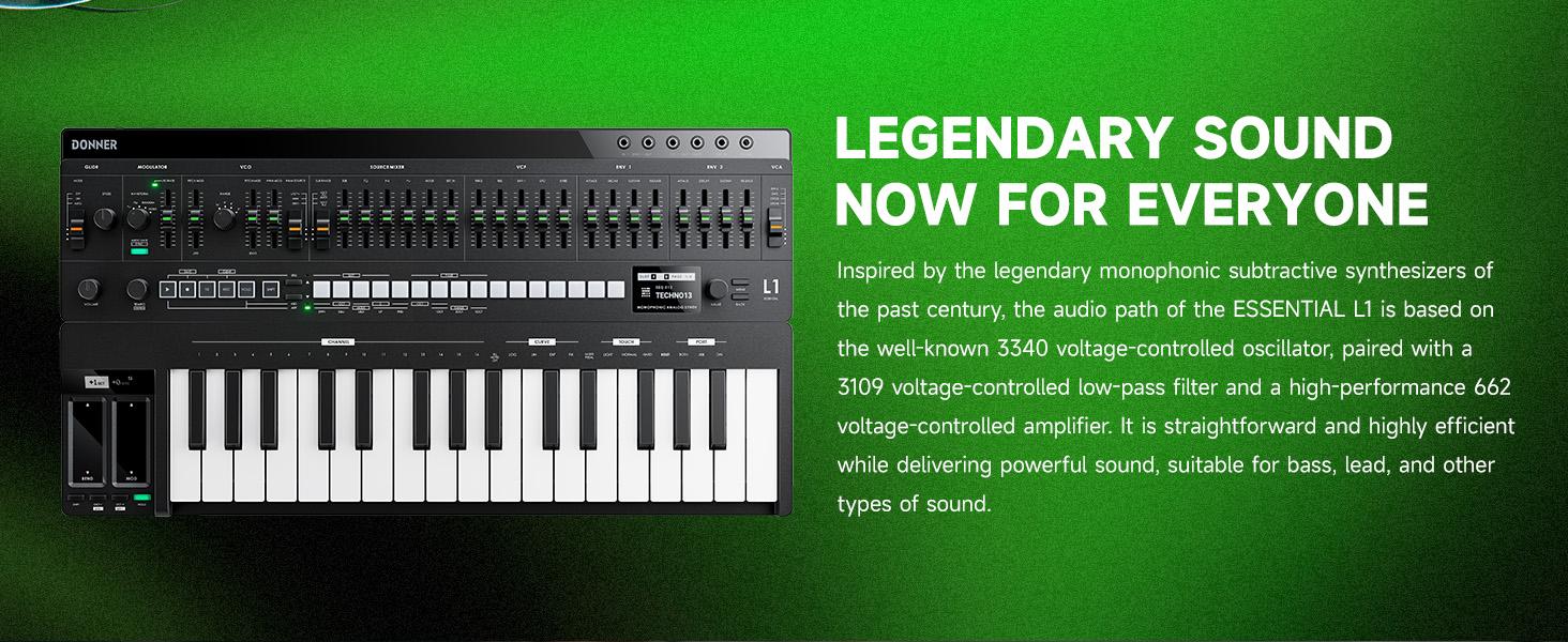 Donner Essential L1 Monophonic Analog Synthesizer