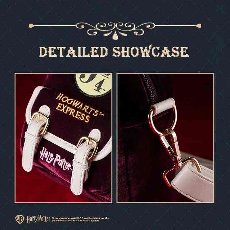Harry Potter Series Handheld & Crossbody Bag – Stylish with Adjustable Strap Magic-Inspired Design for Fans, Daily Casual Bag & Special Occasions for Halloween Magical Details Convenience shoulder bag purses