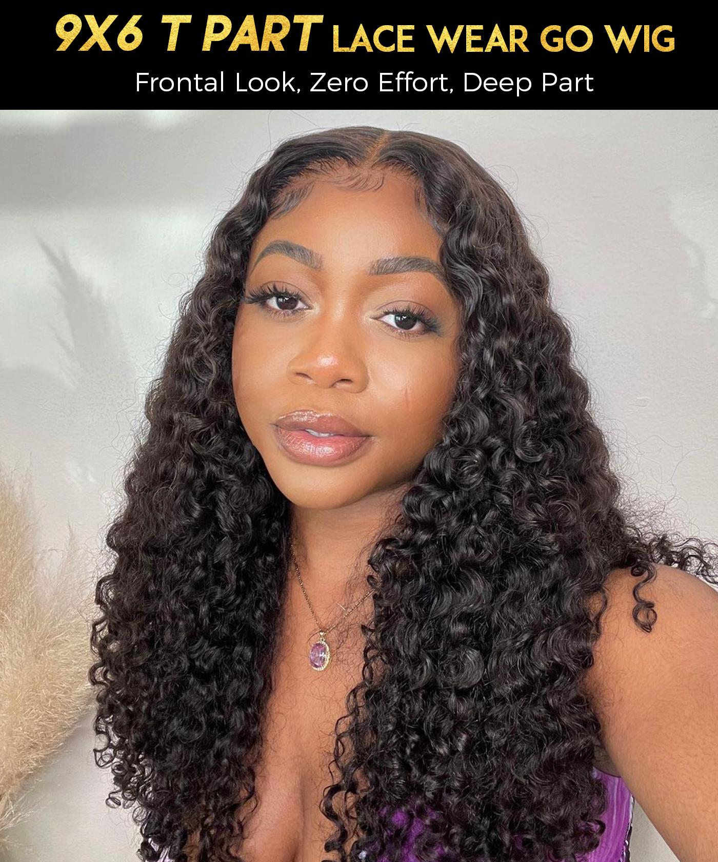 OQ Hair Highlight Balayage Color Body Wave Wig 200% Density Middle Part Wear Go T Part Lace Pre Plucked Human Hair Wigs With Smart Clips