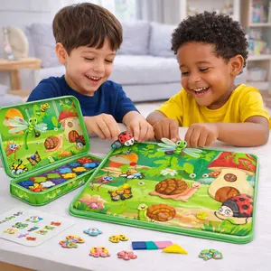 60-Piece Jigsaw Puzzle in Tin Box, Educational Toy for Kids and Adults