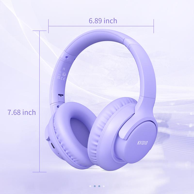 Over-Ear Headphones With Microphone, Lightweight Foldable & Portable Stereo Bass Headphones, Hands-Free Calling, Ideal For Gaming & PC & Mobile Phones Use, Foldable Headphones Black Audio  #TikTokShopHolidayHaul
