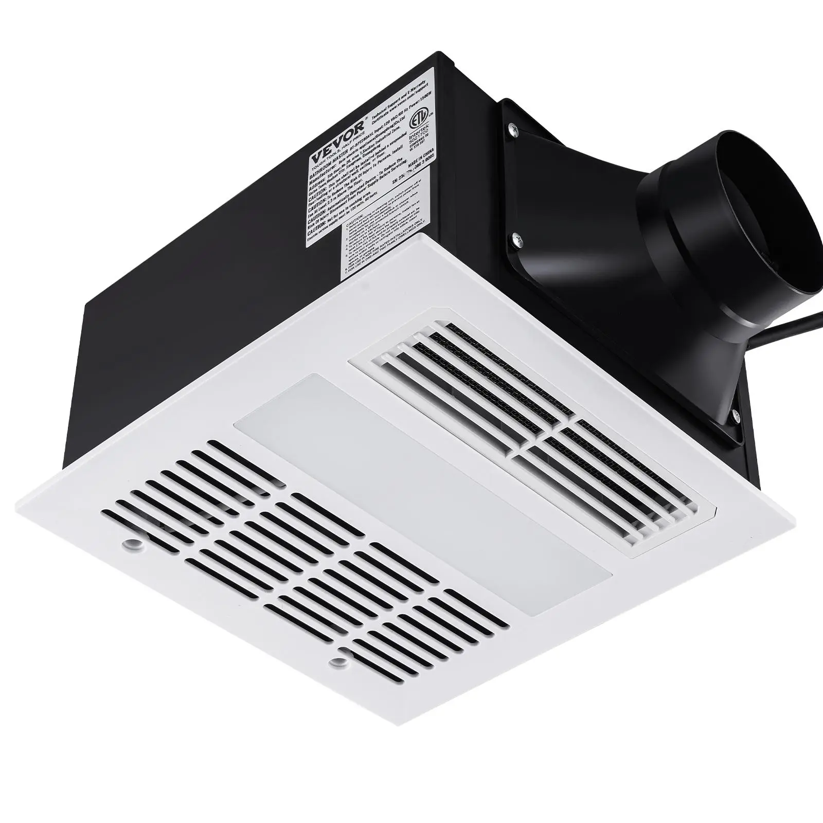 【SummerFinds】VEVOR Bathroom Exhaust Fan, 1500W Heating, 110 CFM High-Efficiency Ventilation, 1.5sones Low Noise Operation, Energy-Saving Bathroom Ceiling Fan, No Need For Attic Access, For Various Ceilings