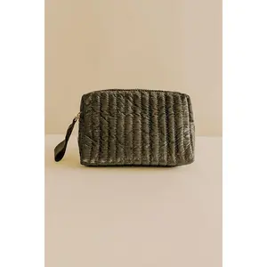 Shiraleah Logan Small Boxy Cosmetic Pouch in Olive