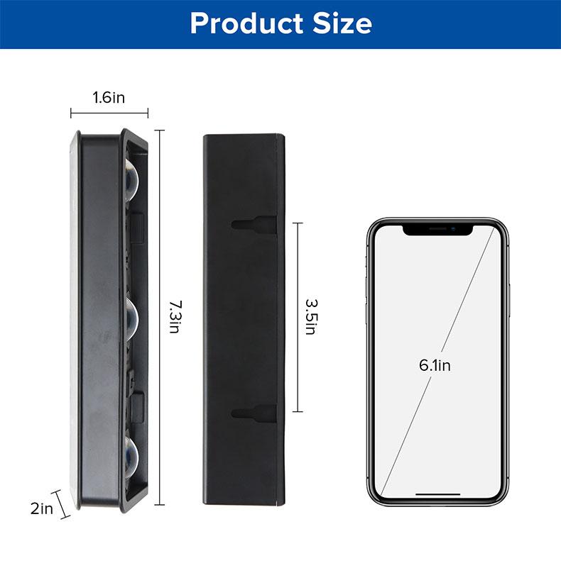 Solar Powered Fence Light Outdoor Waterproof LED Lighting with Sync Color Changing Modes, Ideal for Garden, Porch, Patio, Step, Wall, Pathway, Yard Decoration — Christmas Landscape Lights, Perfect for TikTok Shop Black Friday Deals