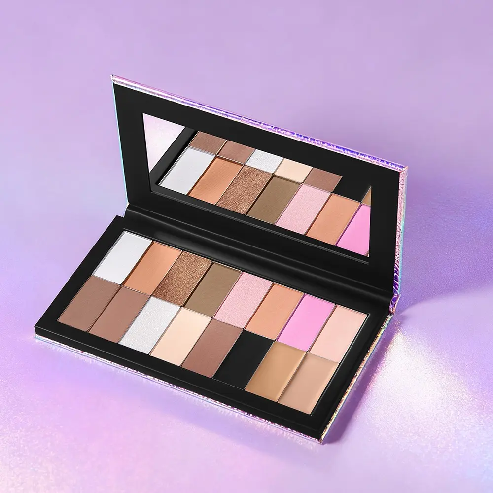 lakerain 1 Count Mermaid Multi-Use Makeup Palette, Magnetic Design, Multifunctional Makeup Palette, Free DIY Color Matching, One Palette for a Complete Look, All-round Makeup Palette for Daily Commute, Cosmetic Palette