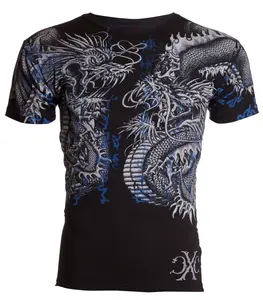 Xtreme Couture By Affliction Men's T-Shirt Double UP Cotton Crewneck