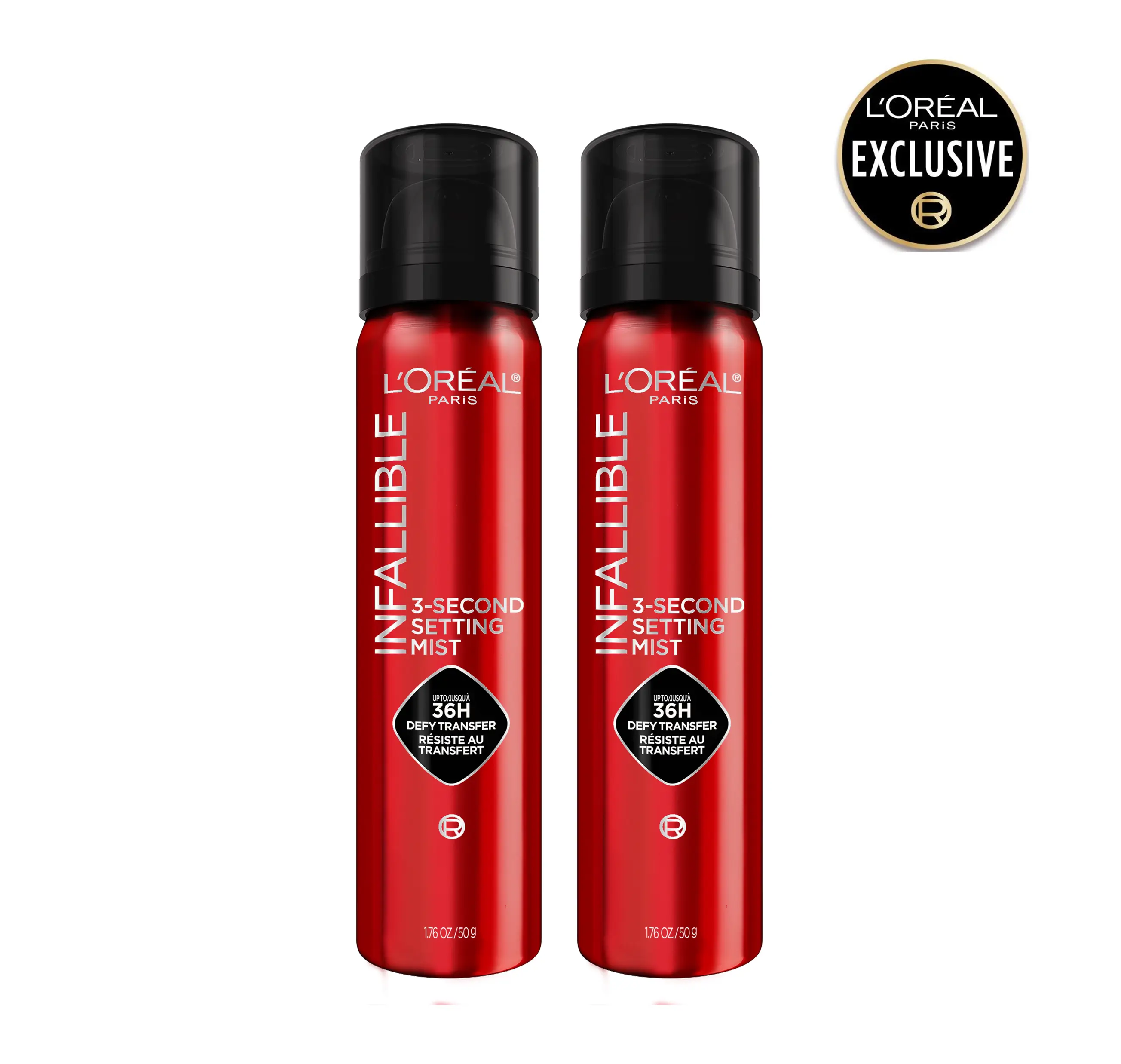 Infallible 3-Second Setting Spray, Microfine Spray for up to 36HR Wear, 1.76 oz, L'Oréal Paris