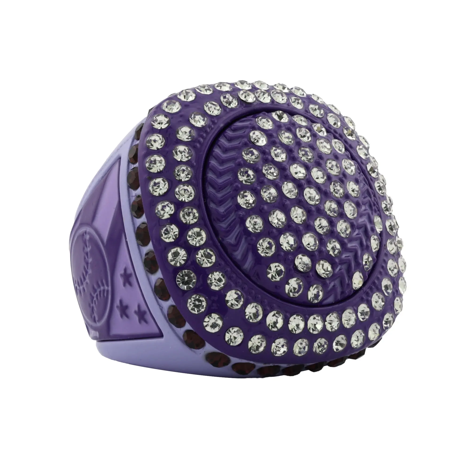 GEN25A Purpleout All Stones 2 Ring