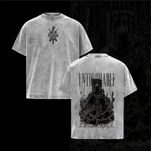 Warrior of God Christian T-Shirt – Full Armor of God Vintage Washed Oversized Graphic Tee, Faith Streetwear Casual, Heavy Cotton Unisex Top, Religious Shirt, Christian Outfits, Gift for Faith Lovers, Crewneck Clothes