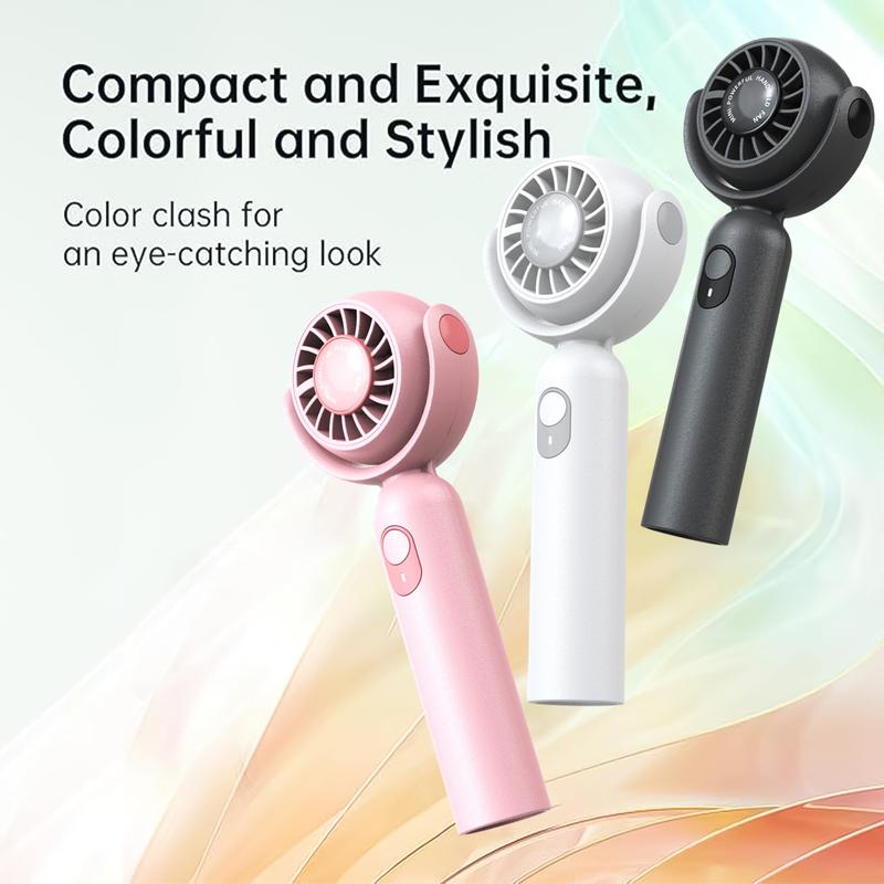 Portable Fan, USB Rechargeable Handheld Mini Fan, Handy Multifunction 3 Speed Hanging Fan,Wearable Personal Fan for Indoor Outdoor Sports & Travel