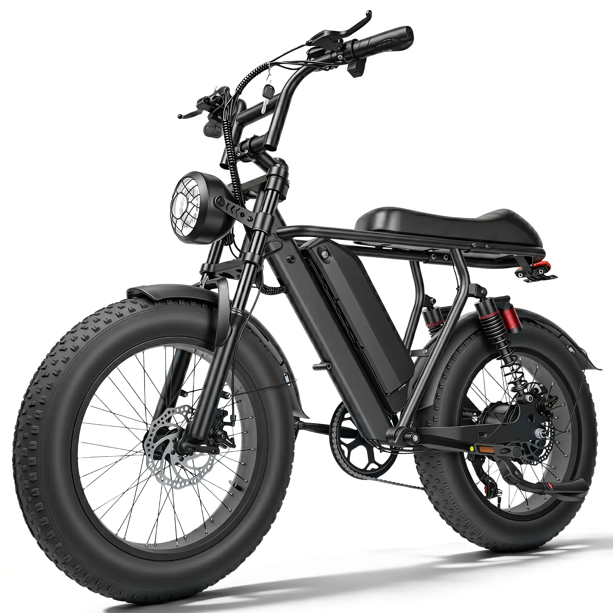 Electric Bike for Adults, 1500W Peak Motor, 48V 18Ah Removable Battery, Fat Tire All-Terrain Design, 28 MPH, 40–50 Miles Range, Full Suspension tiktokshopbacktoschool Ebikes