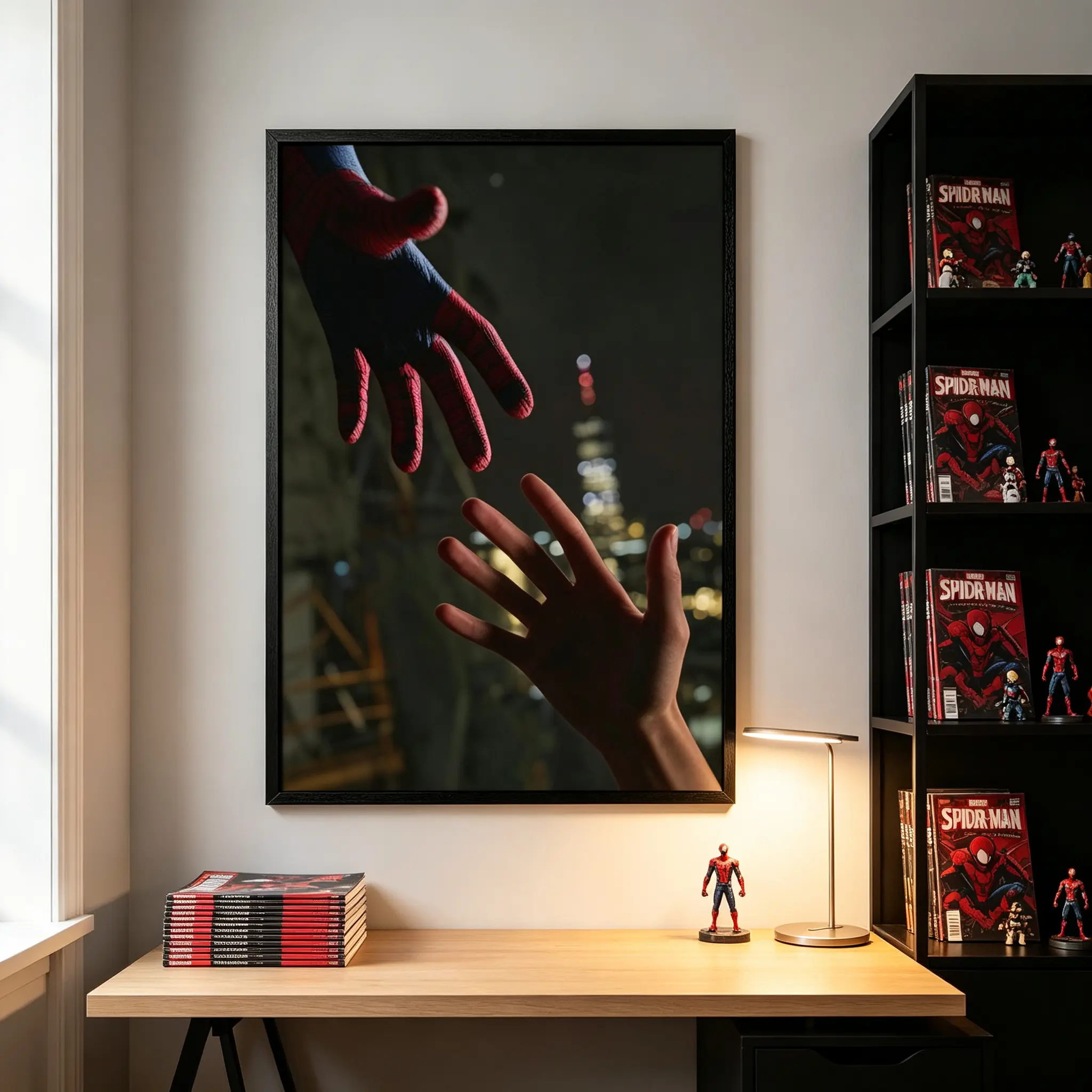 spidey Poster,cinematic hero‑themed decor,fall decor 2026，wall decor，aesthetic poster，bedroom decor，home wall art，art print，wall hanging，apartment decor，room decor，modern wall decor