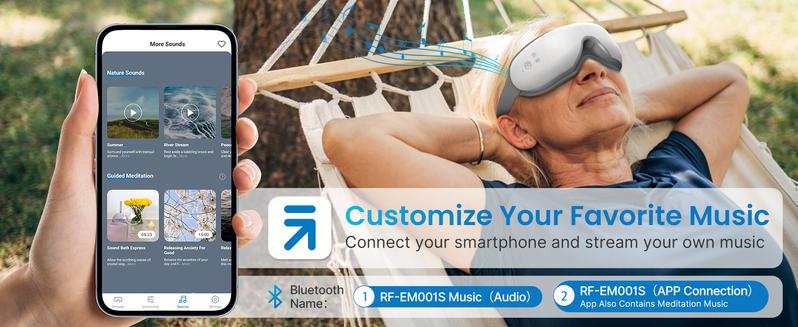 RENPHO Smart Heated Eye Massager with App Control, Face Massager Sleep Eye Mask Massage Setting with DIY Mode Valentines Day Gift Choice for Man Women