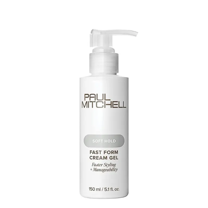 Paul Mitchell Fast Form Styling Cream Gel - Unisex Haircare Product with Soft Hold, Faster Styling, Manageability, Fragranced Shea Infusion, for All Hair Types, 5.1 fl. Oz