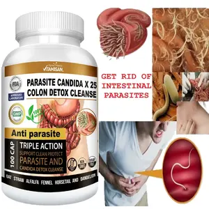 Parasite Cleanse DETOX Liver Colon Yeast Killer Pills All Natural detox candida
