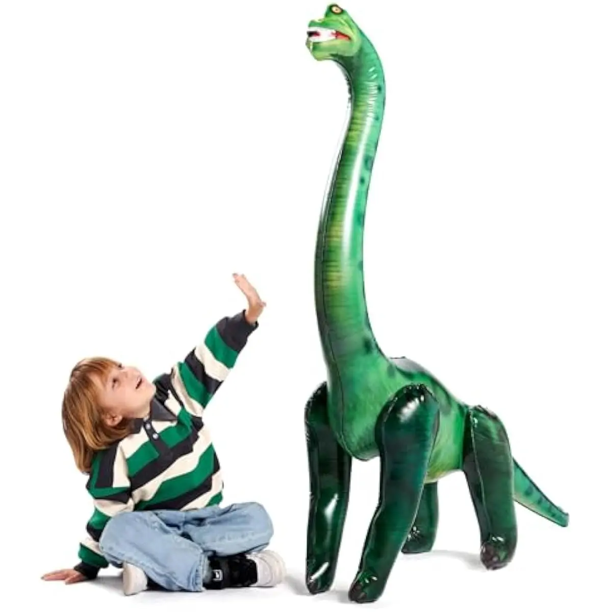 51" Brachiosaurus Inflatable Dinosaur Toy for Party Decorations, Birthday Party Gift, Gift for Kids and Adults