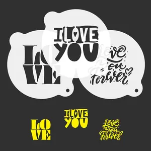 Love Coffee Stencils