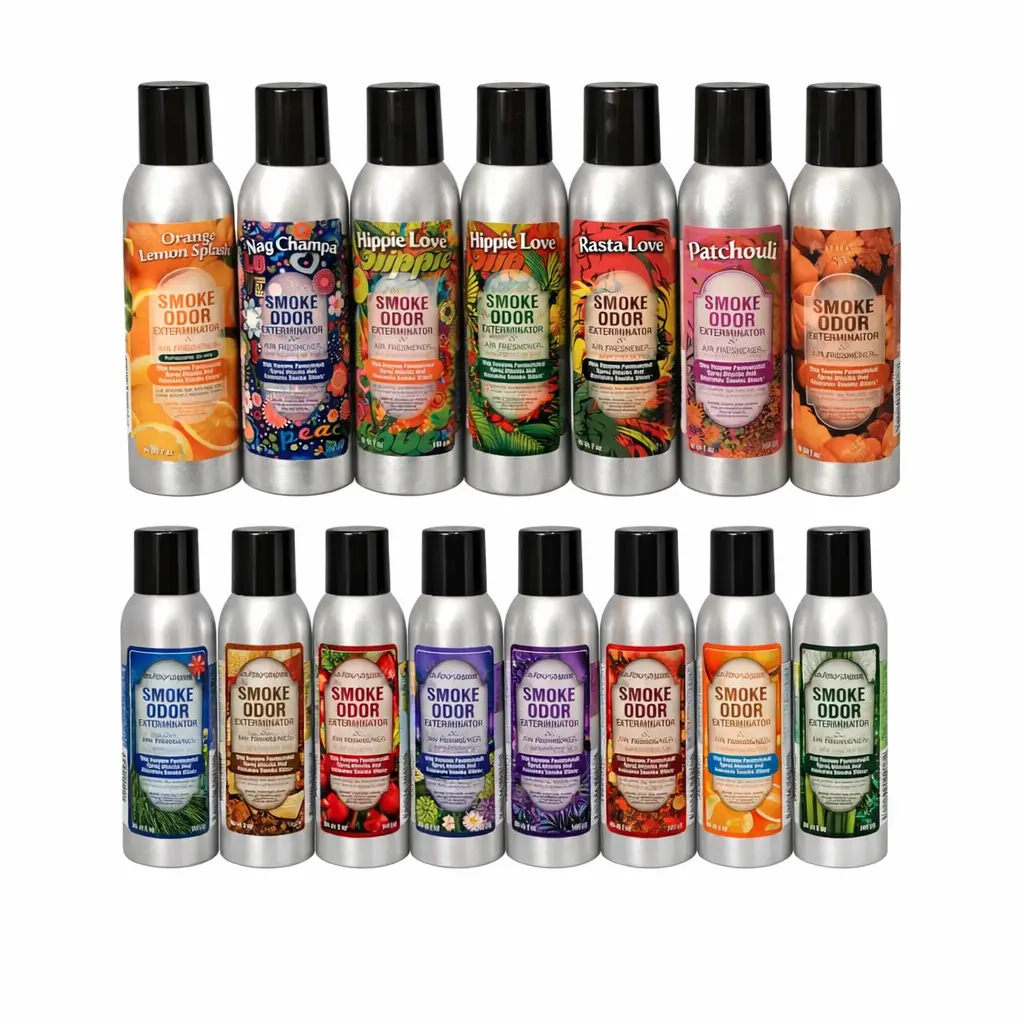 SMOKE ODOR EXTERMINATOR 7oz Air Freshener Spray - 1-Count, Long-Lasting Home Fragrance with 24 Months Shelf Life Summervibes, Natural, Multiple Scents, Room Sprays, Eliminate Odor Sprays Woody Fruity Aromatic Perfume