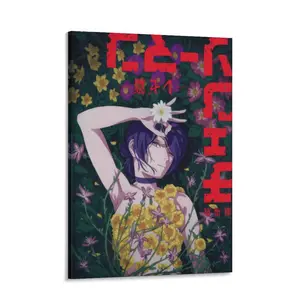 Chainsaw Man Poster, Japanese Anime Wall Art Print, Dark Manga Aesthetic Room Decor, For Office Home Decor Bedroom Living Room Wall Decor (9)