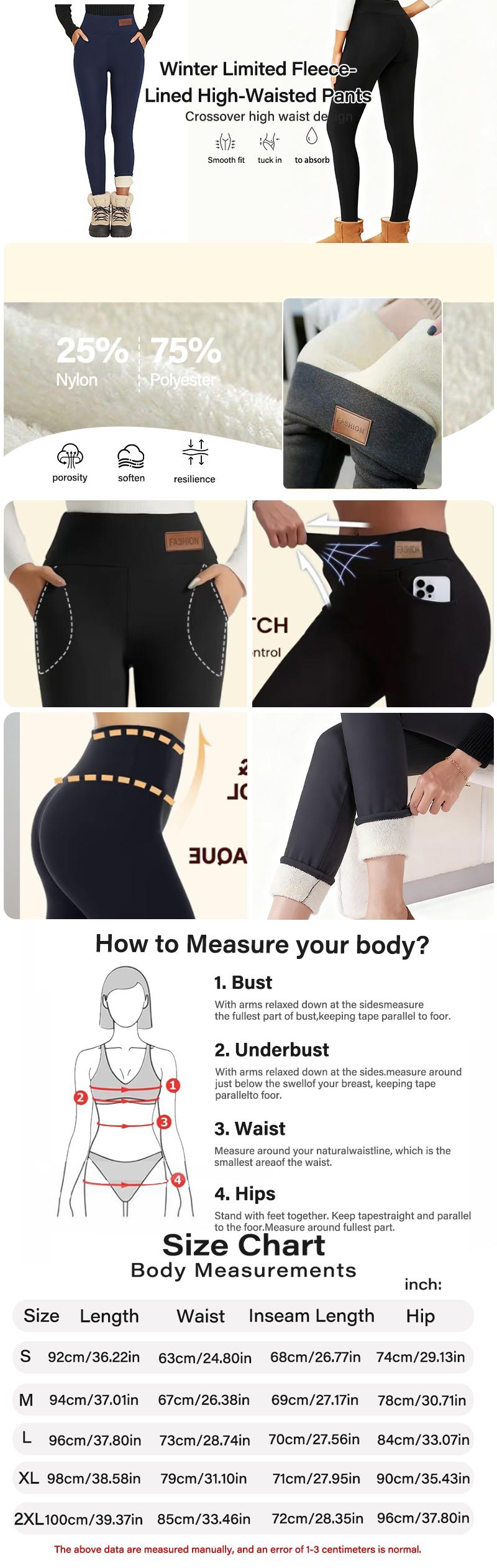 Winter Warm Fleece Lined Yoga Pants - Perfect for Cold Weather!Keep warm and cozy during yoga, workouts, or runs.Women's soft insulated leggings - perfect for winter outdoor activities! ️‍️ elegante  sport outfits de invierno fleece lined tights