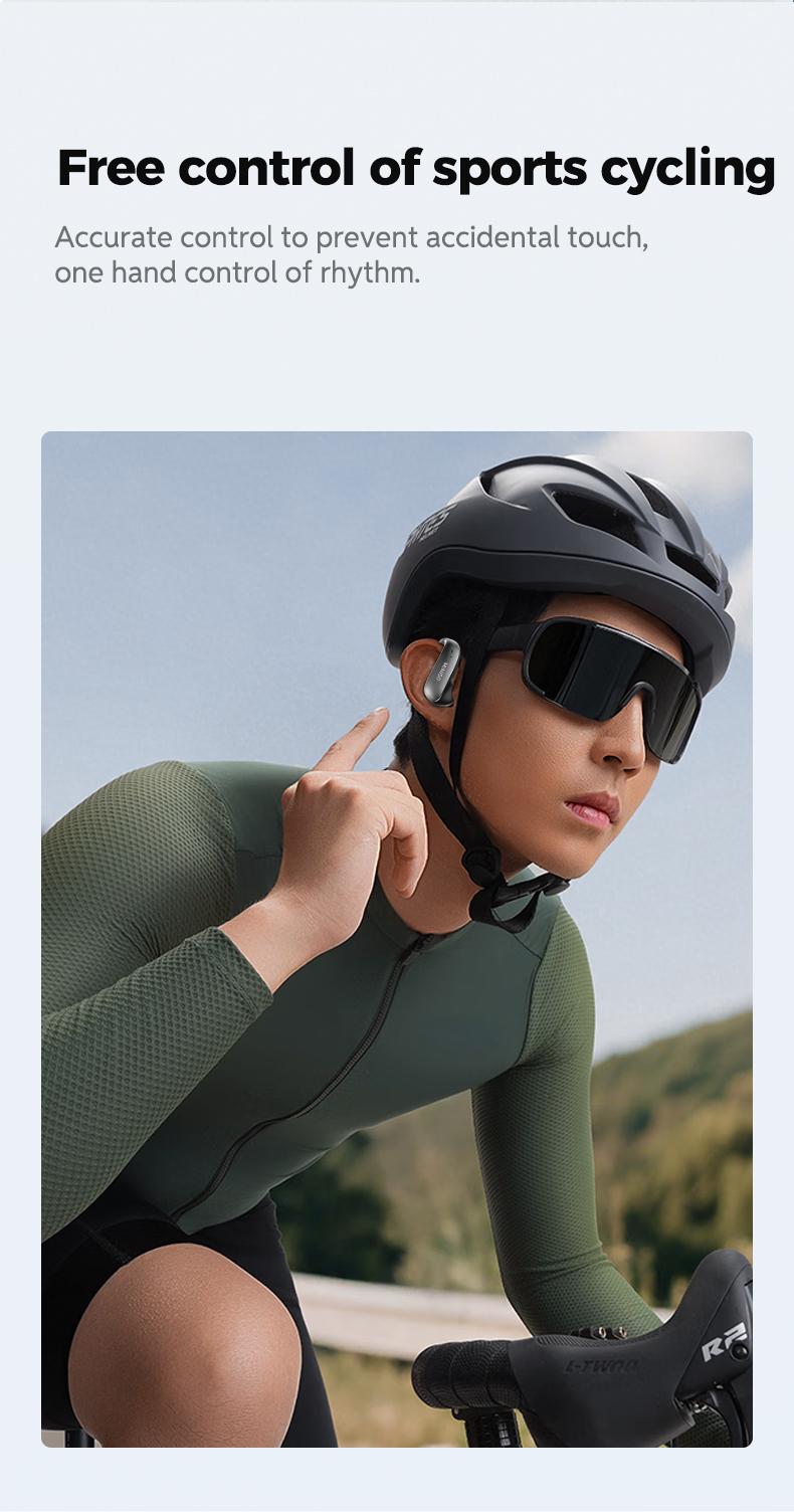 MINISO MS210 Wireless Earbuds Bluetooth Headphones, Zero-Gravity Titanium Ear-Hook Design, 145H Playtime, IPX5 Waterproof, Noise Isolation, Ideal for Travel & Gifts