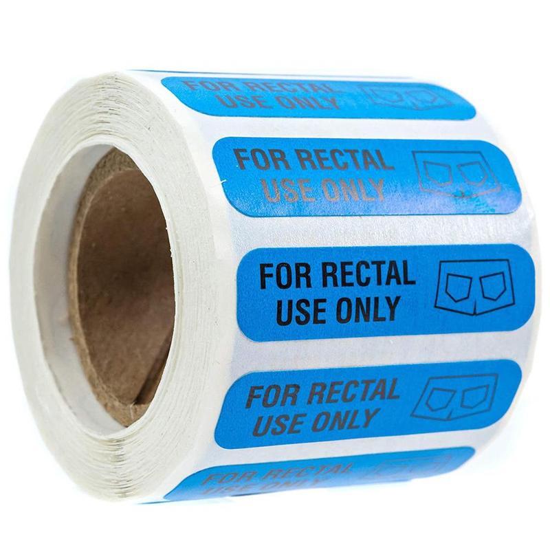 Rectal Use Only Sticker (500pcs/roll), Funny Joke Gag Sticker, Practical Jokes Gifts for Adults & Kids, Self Adhesive Sticker for Home Kitchen-MM