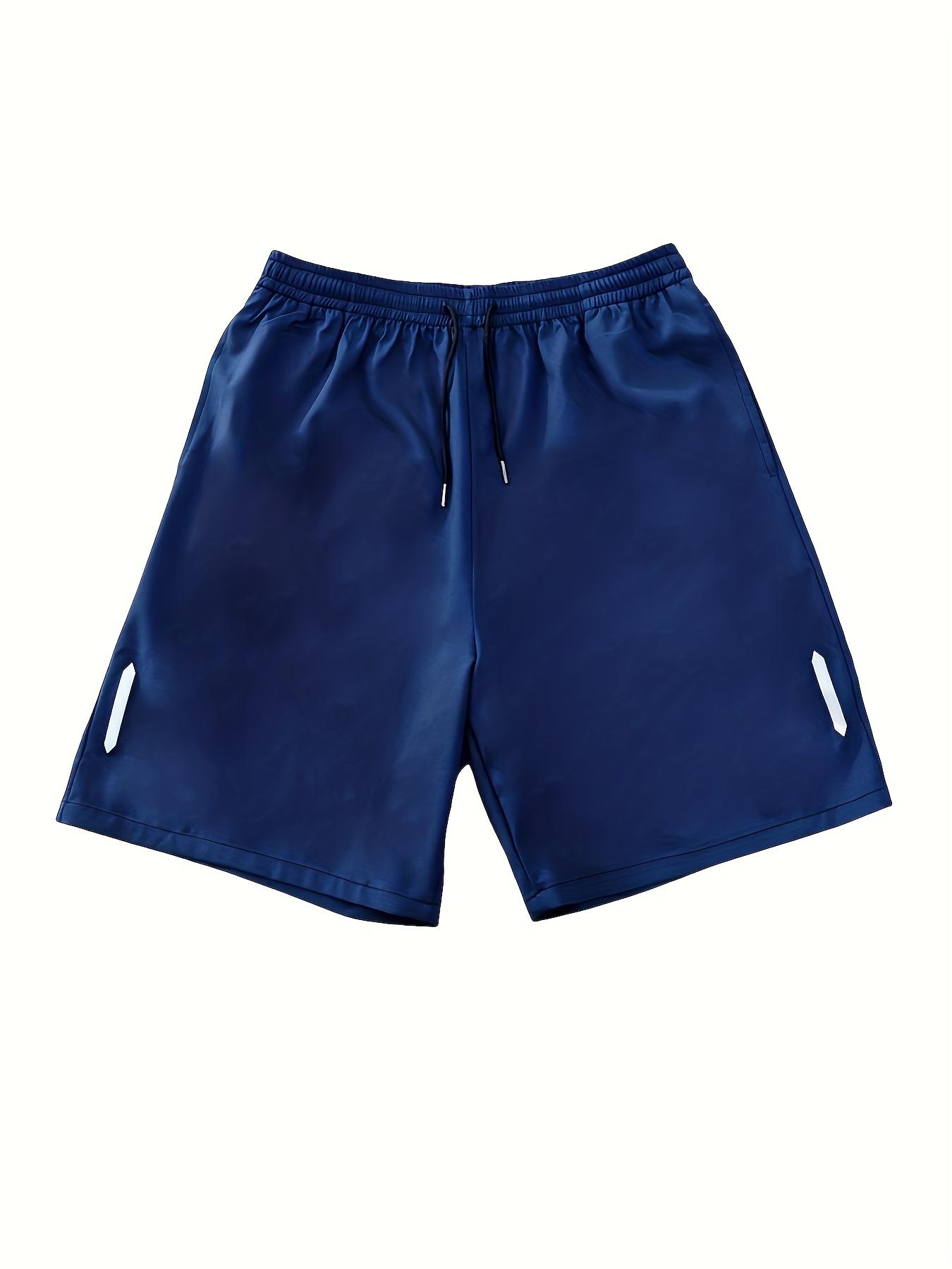 10pcs，5Pcs Men's Simple Sports Shorts, Thin Ice Silk Quick-drying Running and Fitness Pants for Summer, Loose, Breathable and Casual Knee-length Trousers