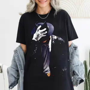 Michael Jackson V4 Graphic T-Shirt, vintage 90s Y2K style on soft cotton. Hip hop streetwear tee, unisex fit, perfect gift for him & her