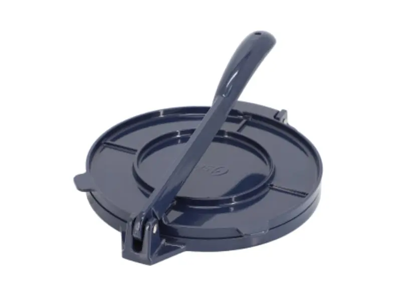 Oster 143730.01 8 in. Smooth Sturdy Lightweight Stylish Ravello Cast Aluminum Round Tortilla Press, Blue Kitchen Specialty Appliance