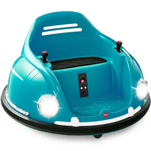 Best Choice Products 6V Kids Ride On Bumper Car Toy w/ Remote Control, Harness, Lights, 360 Degree Spin