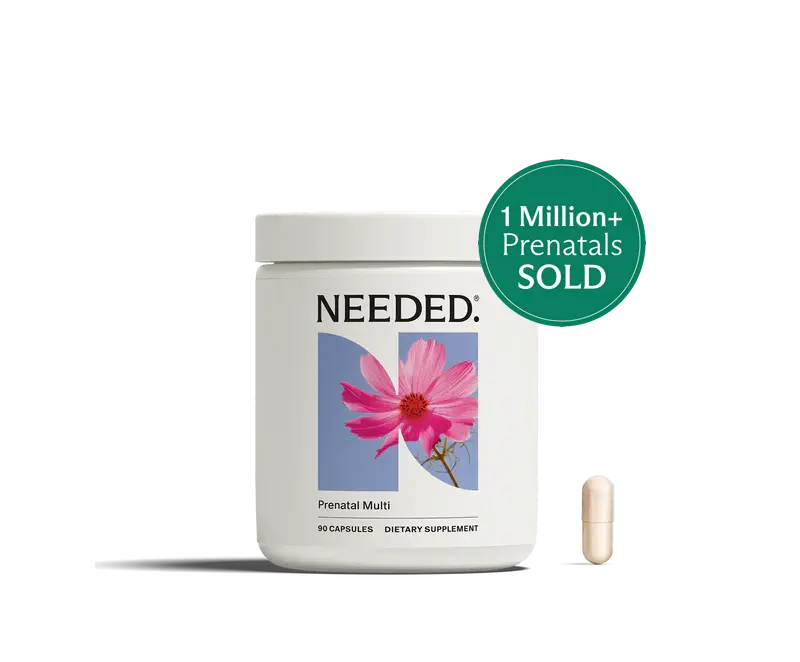 NEEDED. Prenatal Multivitamin - 90 Capsules (1 Month Supply) - 22 Clinically Dosed Nutrients - Nausea-Friendly - 8x More Nutrition - Expertly-Formulated - Clinically Studied - Fertility to Postpartum - Breastfeeding