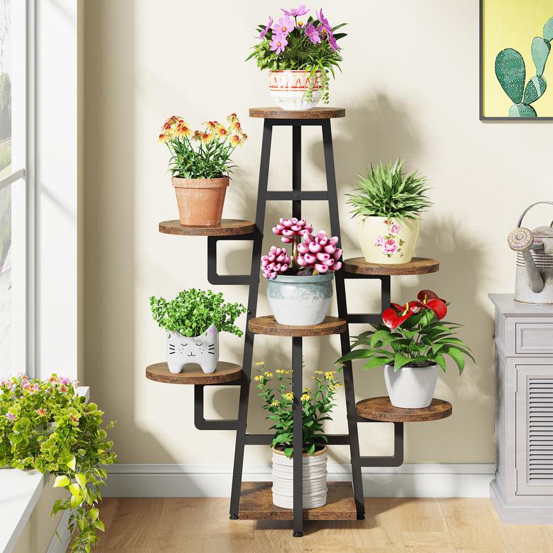 Tribesigns 7 Tier Plant Stand Indoor Tall Plant Shelf for Multiple Plants Organiser Flower Rack