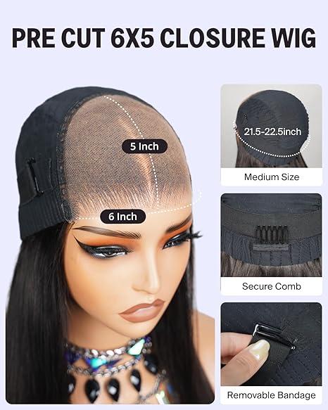 Megalook 250% Density Burgundy #99J/Natural Black/Milk Tea Straight 6x5 HD Full Lace Frontal Wig Transparent Lace Human Hair Lace Wig Red Colored for Women Pre Plucked