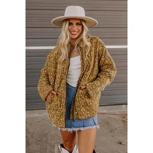 Cabin Cutie Corduroy Jacket in Primrose Yellow