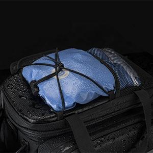 ROCKBROS Bike Rack Bag Waterproof Carbon Leather Rear Seat Cargo Pack 34L ROCKBROS Bike Rack Bag Waterproof Carbon Leather Rear Seat Cargo Pack 34L