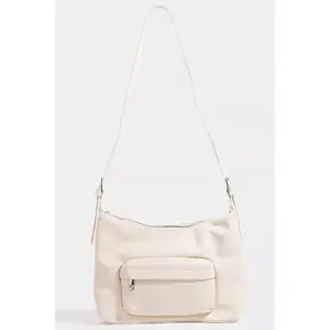 Fame Glossy Faux Leather Shoulder Bag