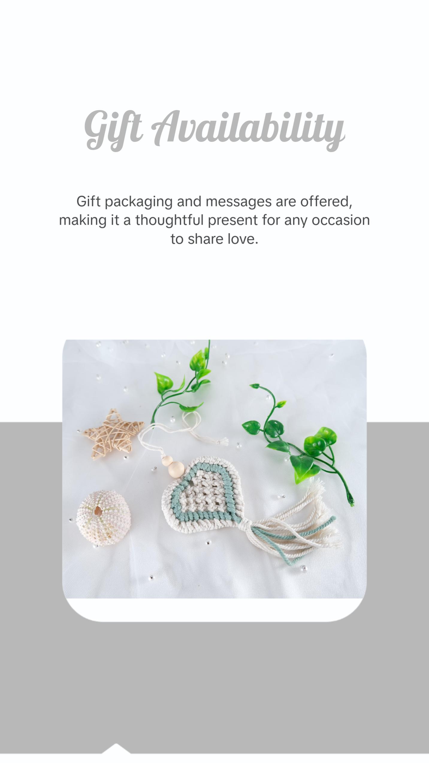 Macrame Heart Car Charm  Boho Car Accessory Macrame Car Decor Car Hanging Home Decor