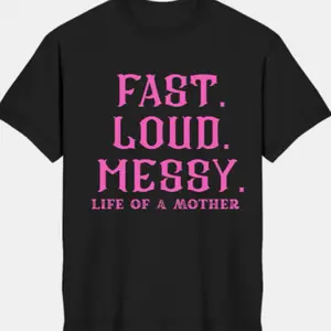 Fast loud messy tee Crewneck