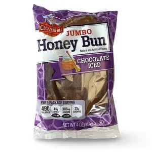 Cloverhill Jumbo Honey Bun Chocolate Iced - 4.75oz Multi Pack (12 Pack)