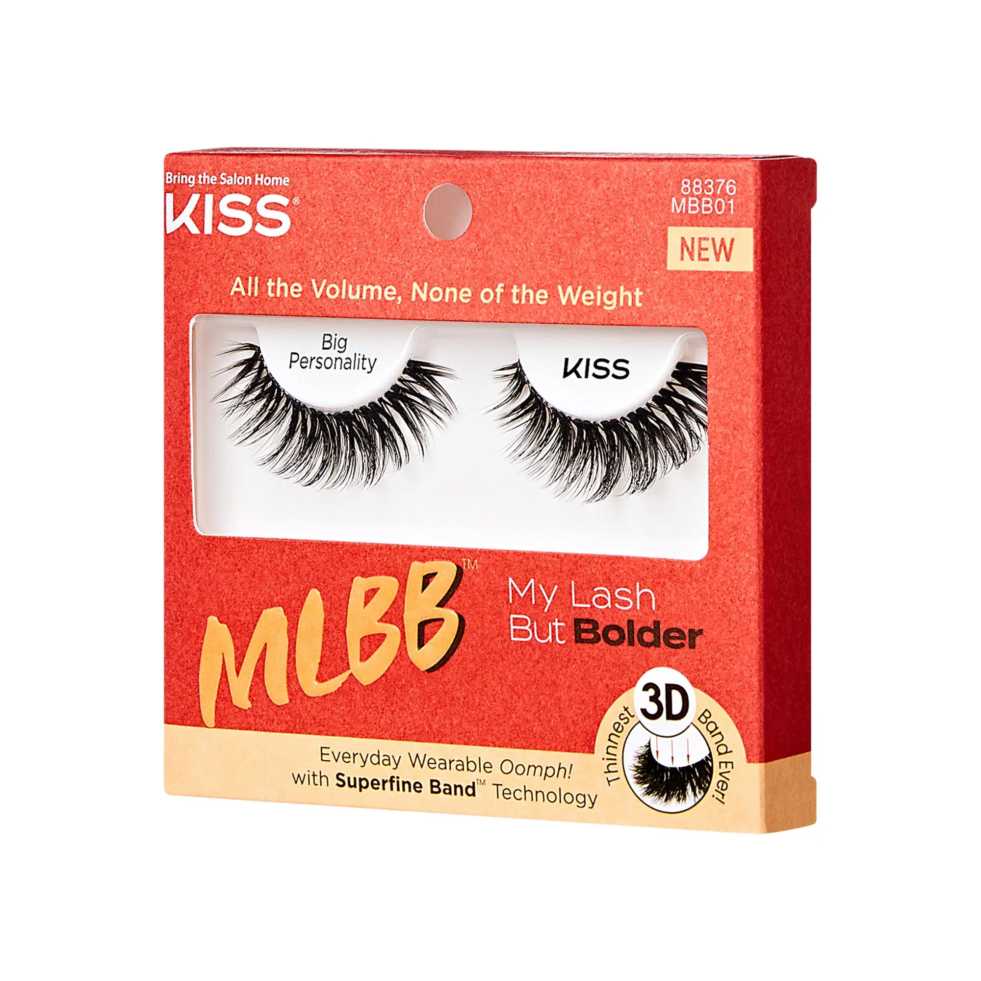 Kiss My Lash But Bolder 3D Volume Eyelashes - Big Personality Kiss My Lash But Bolder 3D Volume Eyelashes - Big Personality