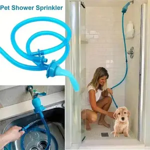 No-Install Tub Faucet Sprayer – 5 ft. Shower HoseTub Spout Attachment , Hair Washing, Baby Bath, Pet Care
