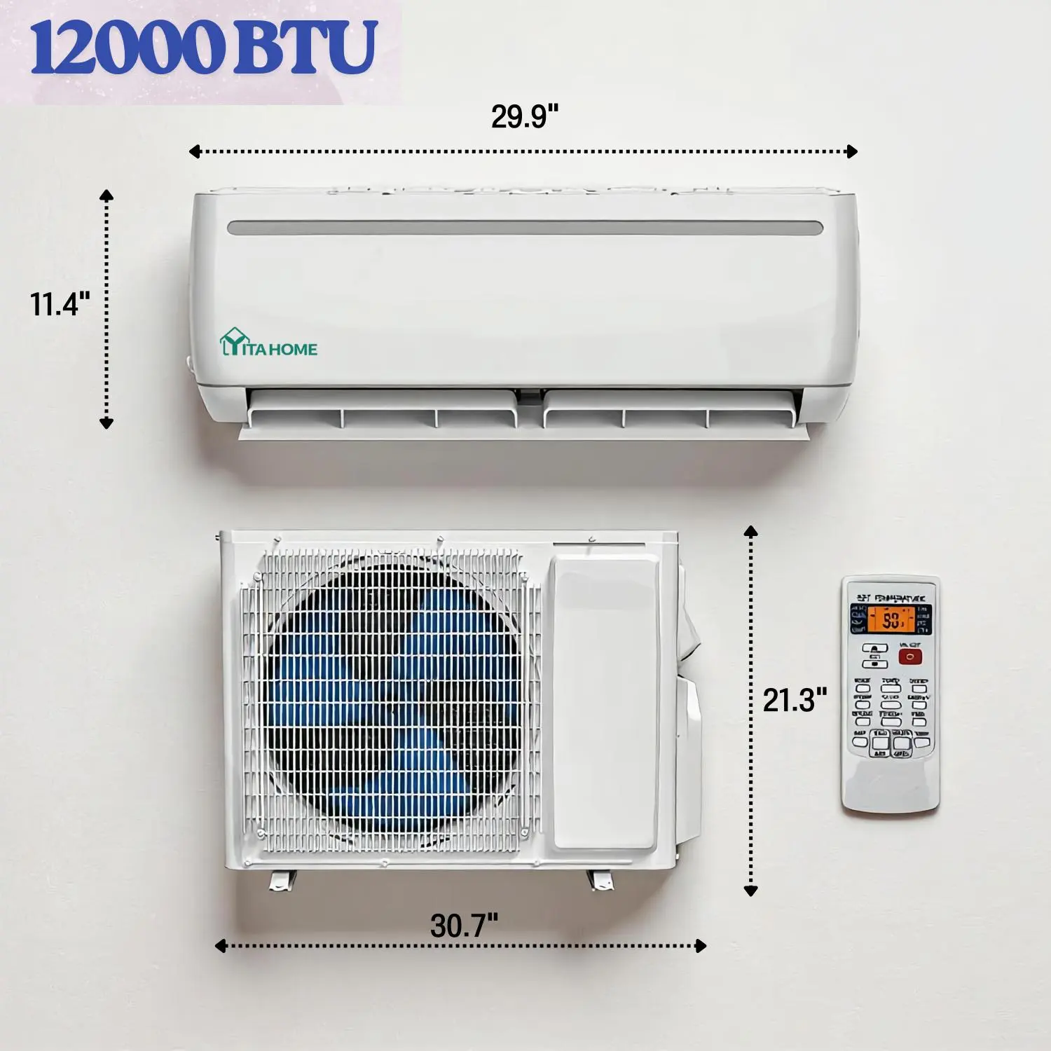 12000 BTU 220V / 17 SEER2 -- WiFi