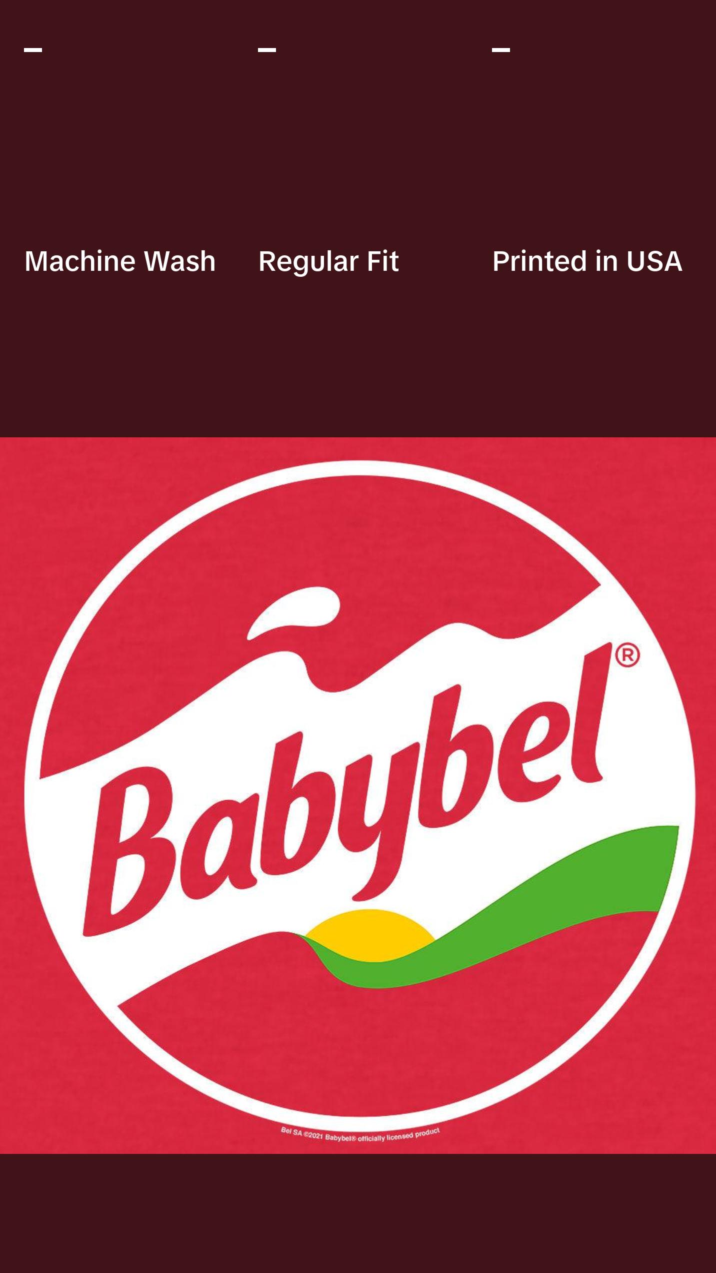 Babybel Snack Cheese Logo T-Shirt - Red Heather