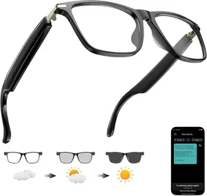 AI Translation Smart Glasses with 160+ Languages Translation, Open-Ear Bluetooth Audio with Mic & Speakers, Hands-Free Smart Eyewear for Travel, Business, Calls & Daily Use