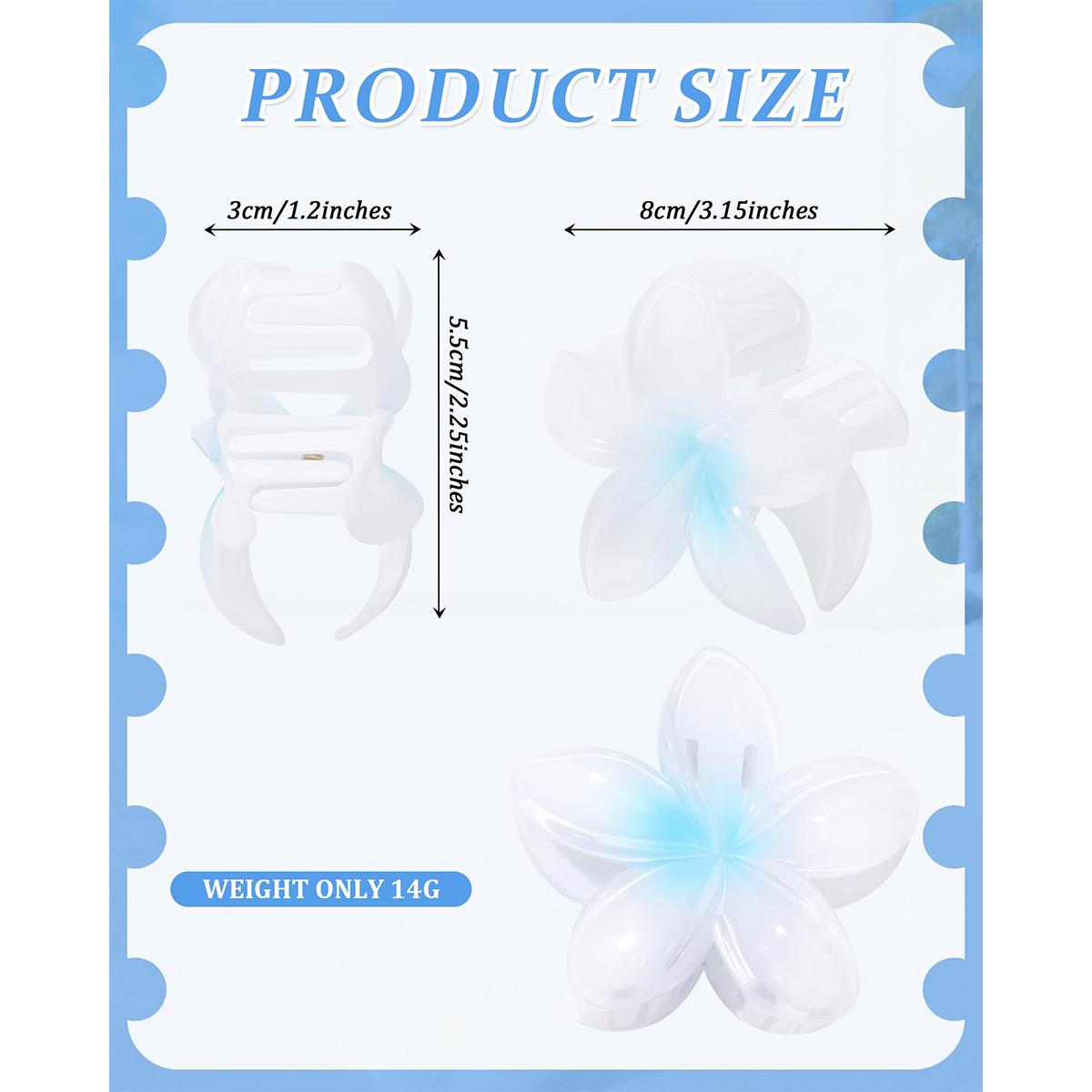 6 Pack Flower Hair Clips for Women Hawaiian Flower Clips Plumeria Claw Clips for Thin Hair Preppy Claw Clip for Thick Hair Hibiscus Hair Accessories for Girls 6 Pack Flower Hair Clips for Women Hawaiian Flower Clips Plumeria Claw Clips for Thin Hair Preppy Claw Clip for Thick Hair Hibiscus Hair Accessories for Girls