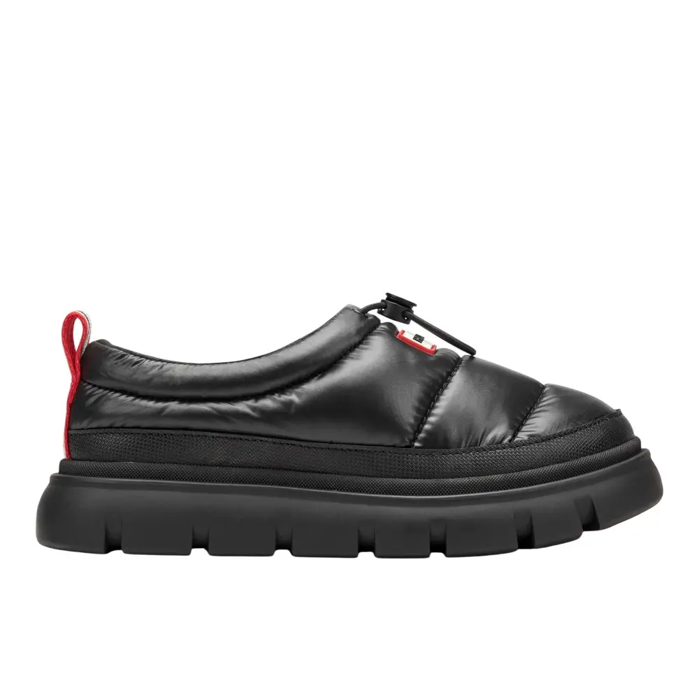 Hunter Womens Madison Insulated Water Resistant Slip On Casual Slippers Casual - Black